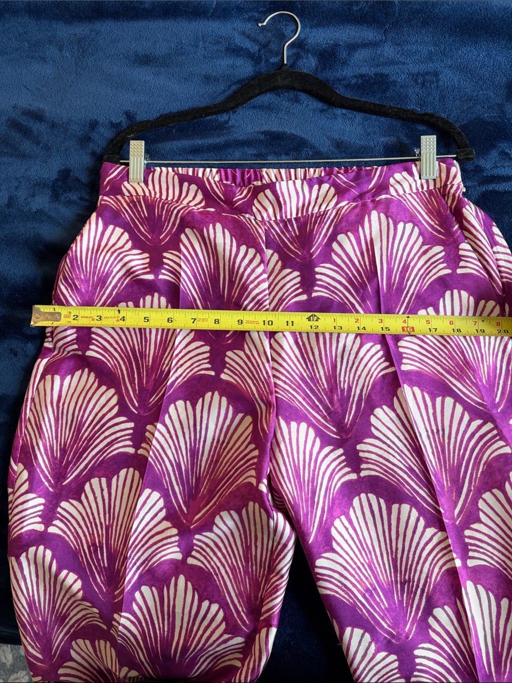 Zara Purple & White Printed Two-Piece Set with Green Trim - Picture 7 of 8